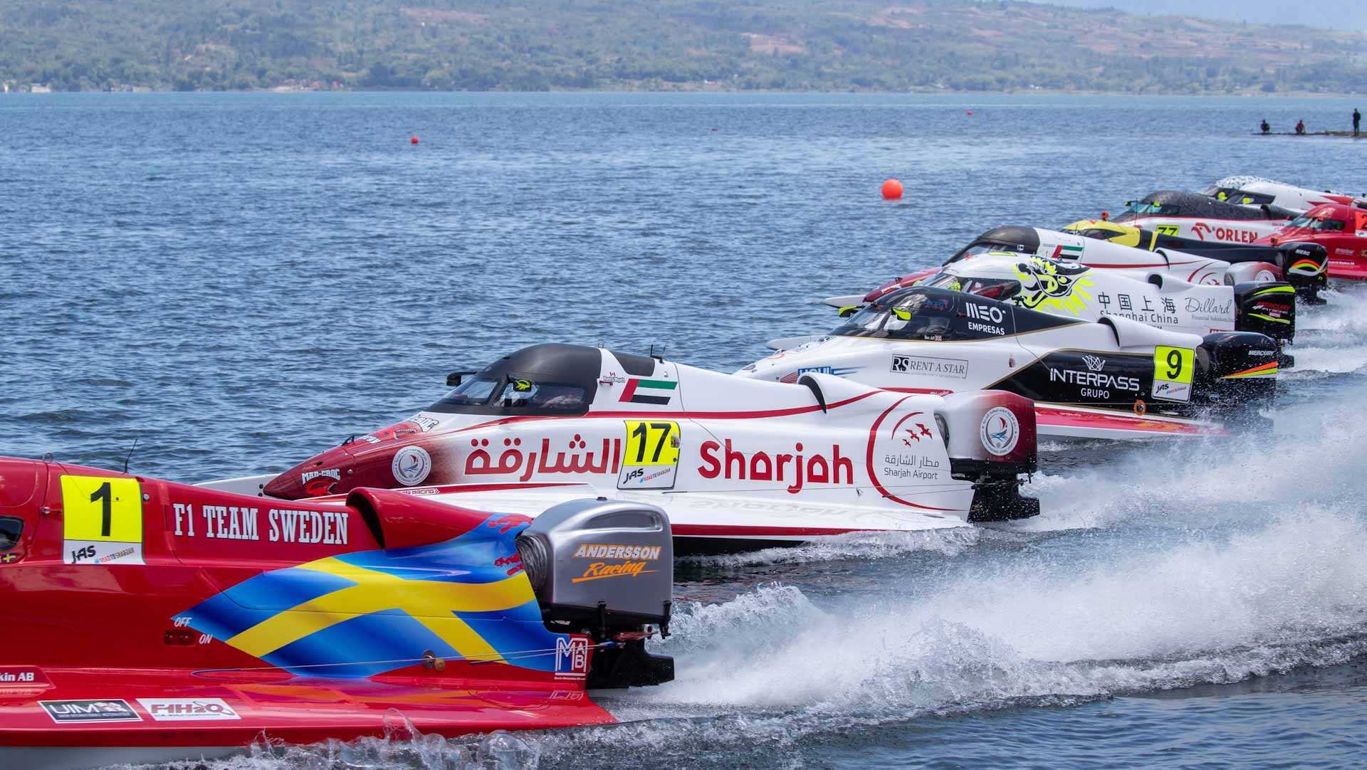 Image for the title: Sharjah F1 team wins world powerboat championship opener 