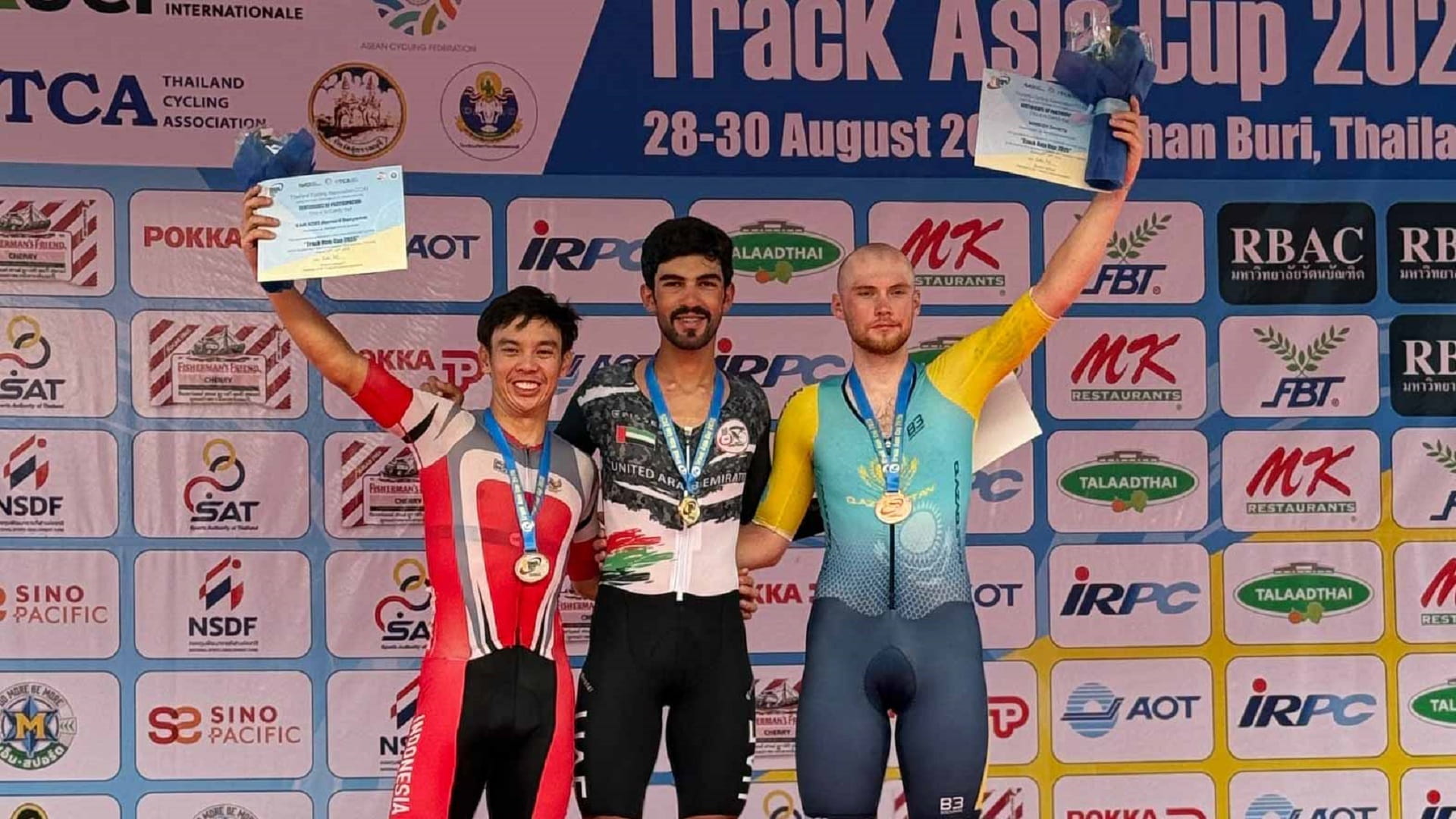 المطيوعي يهدي الإمارات ذهبية آسيا للمضمار في سباق المطاردة الفردية 