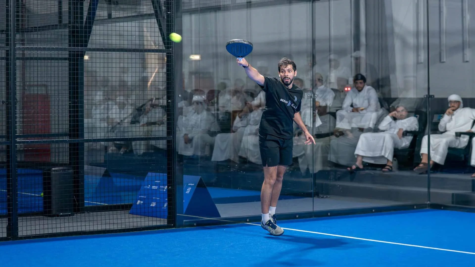 Image for the title: Sharjah Government Employees Club padel partnership for wellness 