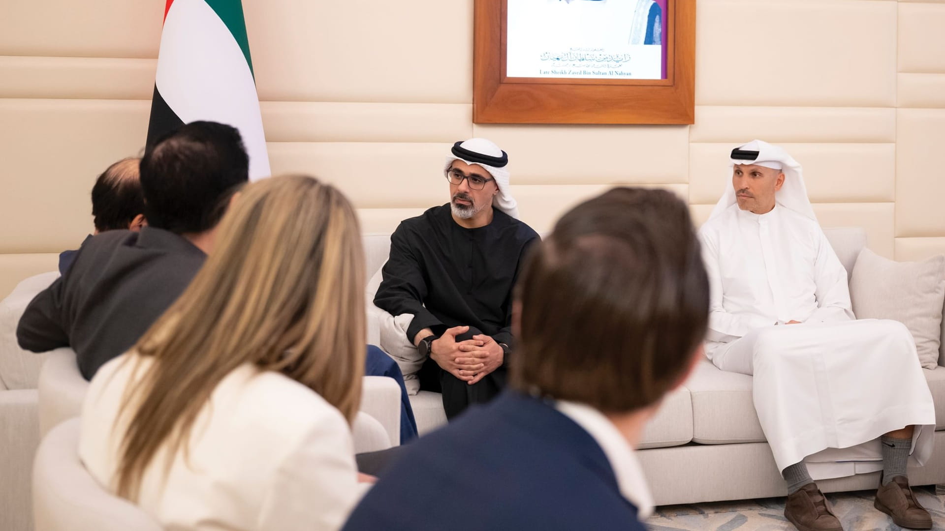 Khaled bin Mohamed meets Chairman of Milken Institute 