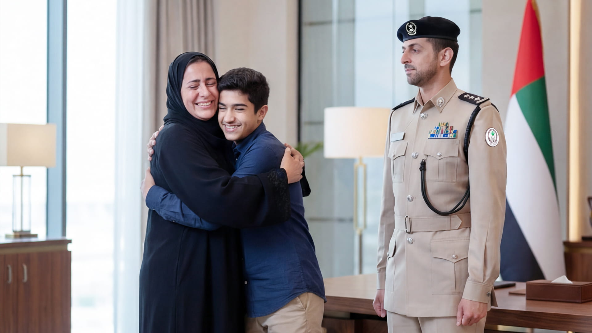 Sharjah Police reunites mother and son after 12-year separation 