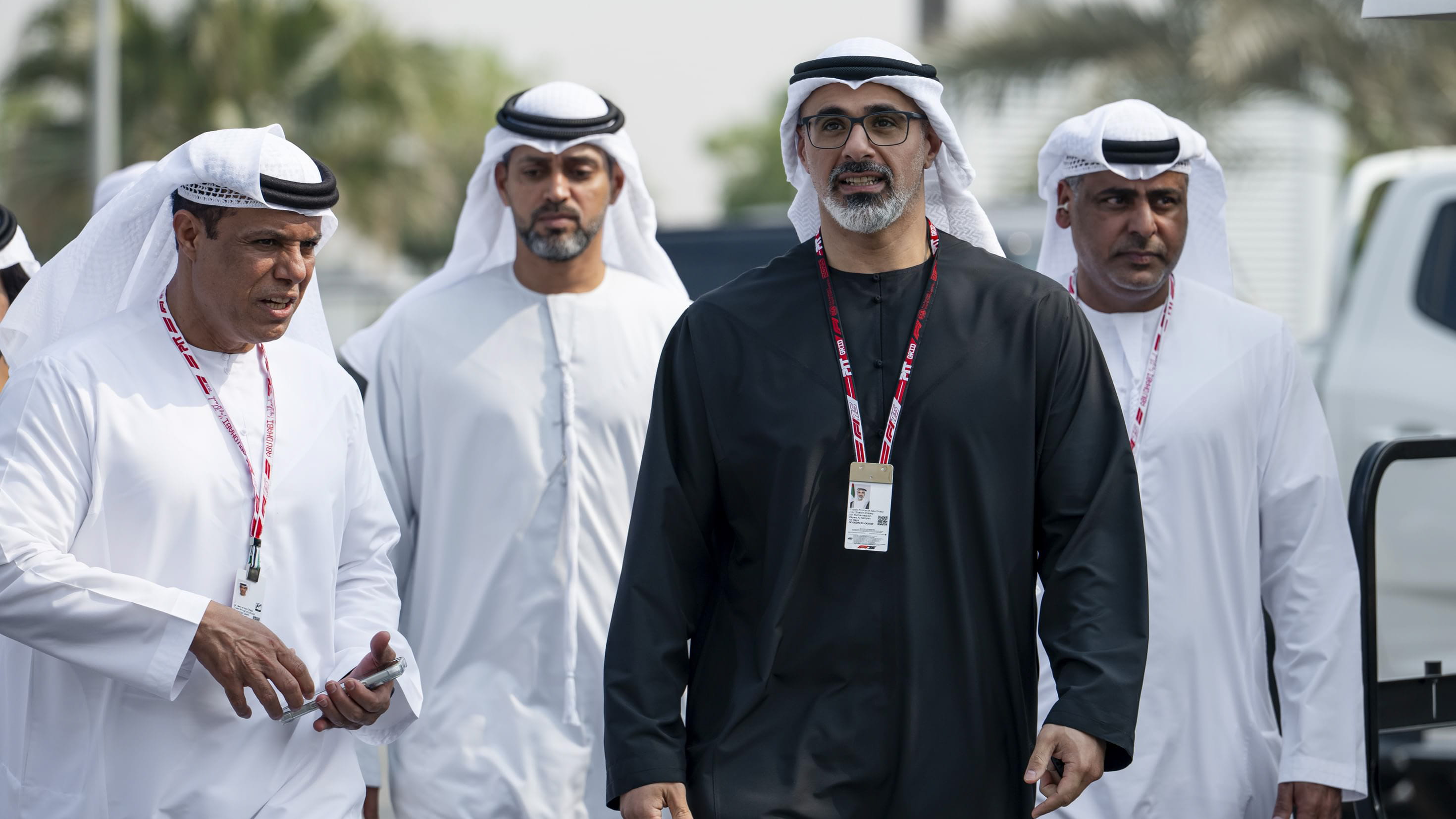 Khaled bin Mohamed attends Abu Dhabi Grand Prix activations 