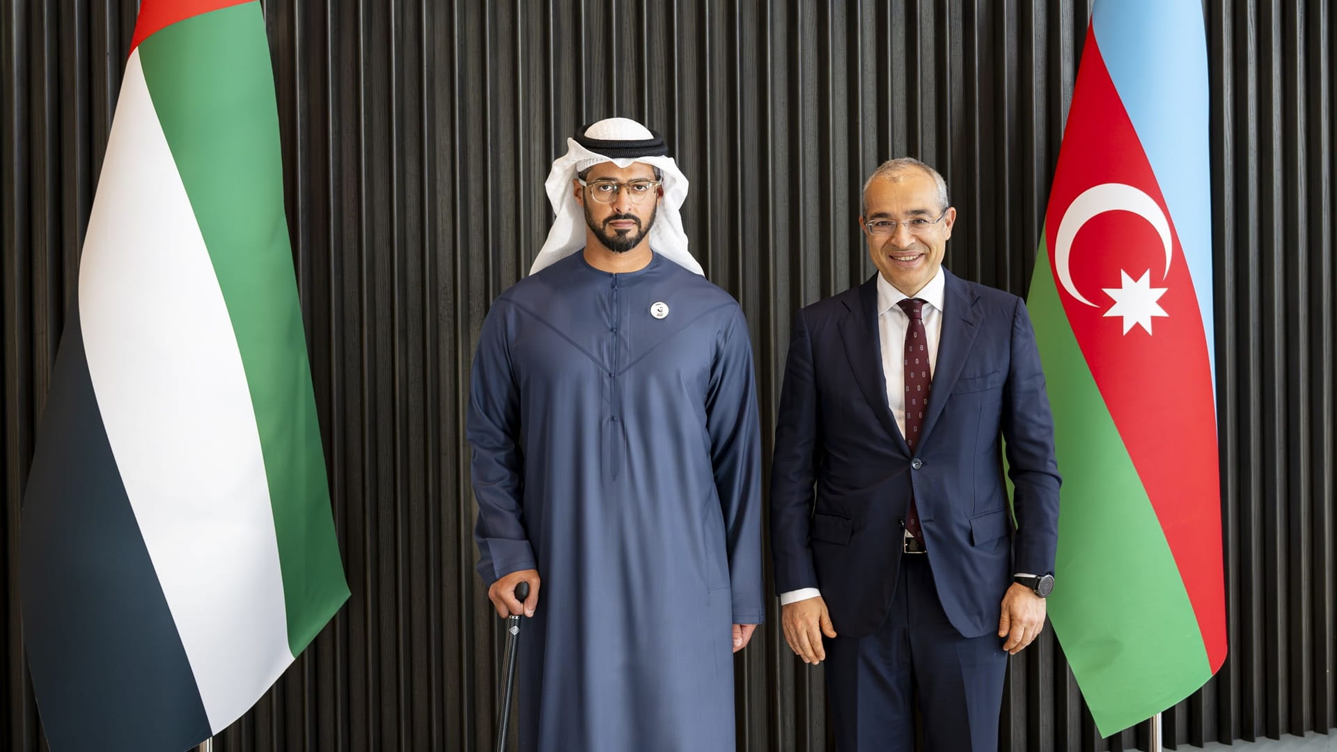 زايد بن حمدان بن زايد يبحث مع وزير الاقتصاد الأذري توسيع الشراكات