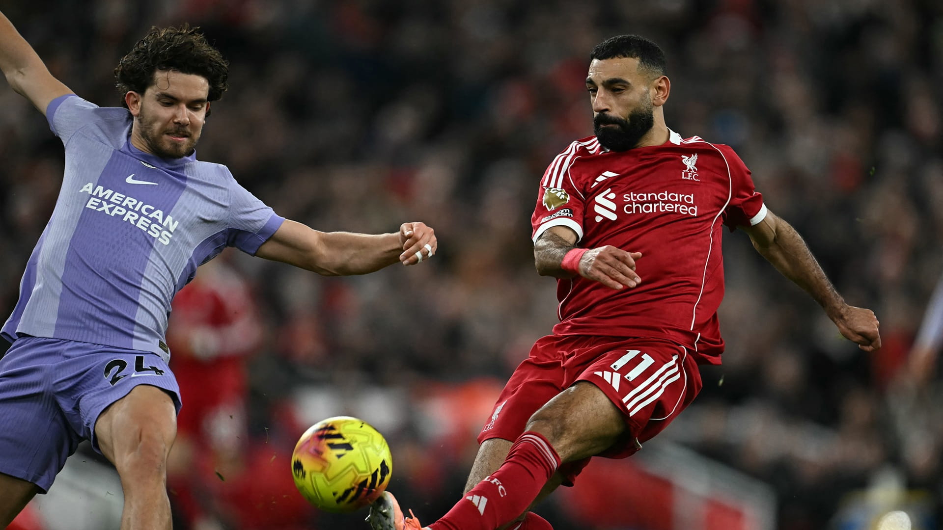 ليفربول يتخطى برايتون بهدفين في الدوري الإنجليزي  