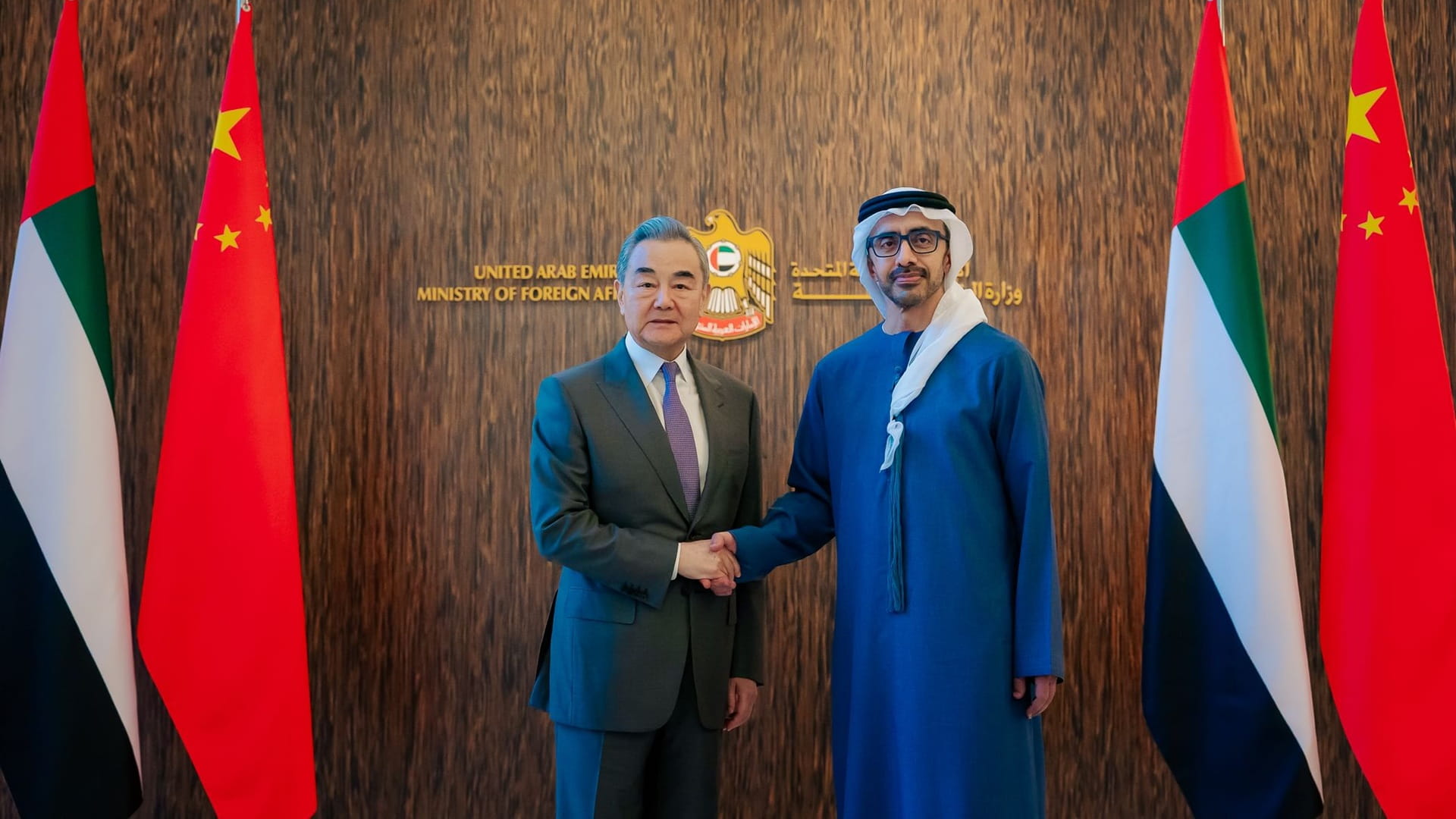 Abdullah bin Zayed, Chinese FM affirm strategic partnership depth 