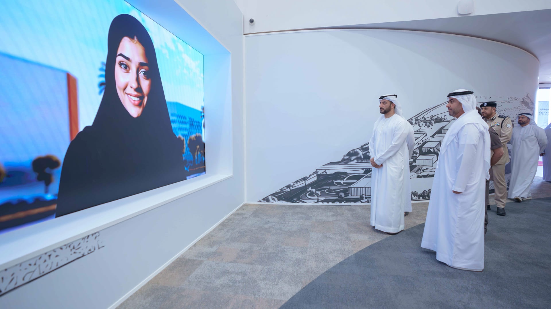 During Sultan bin Ahmed watching the show