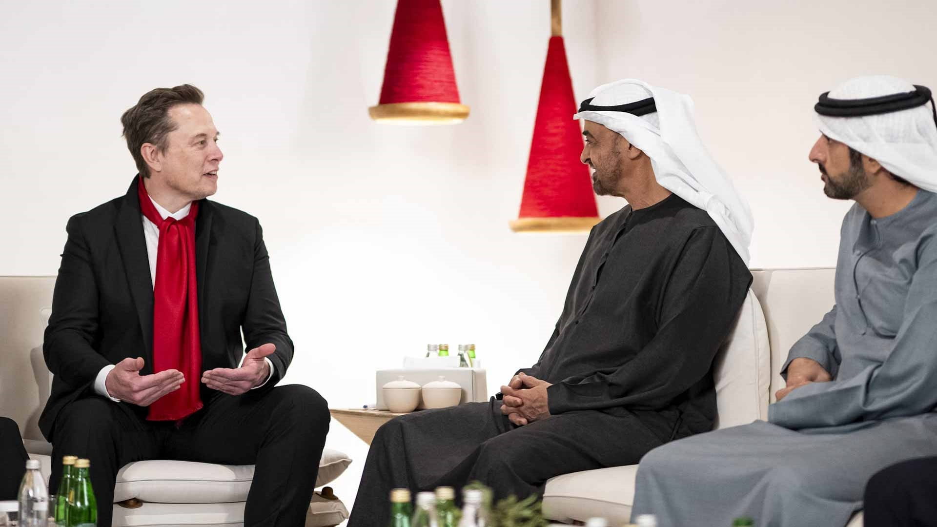 UAE President and Elon Musk discuss advanced technology and AI 