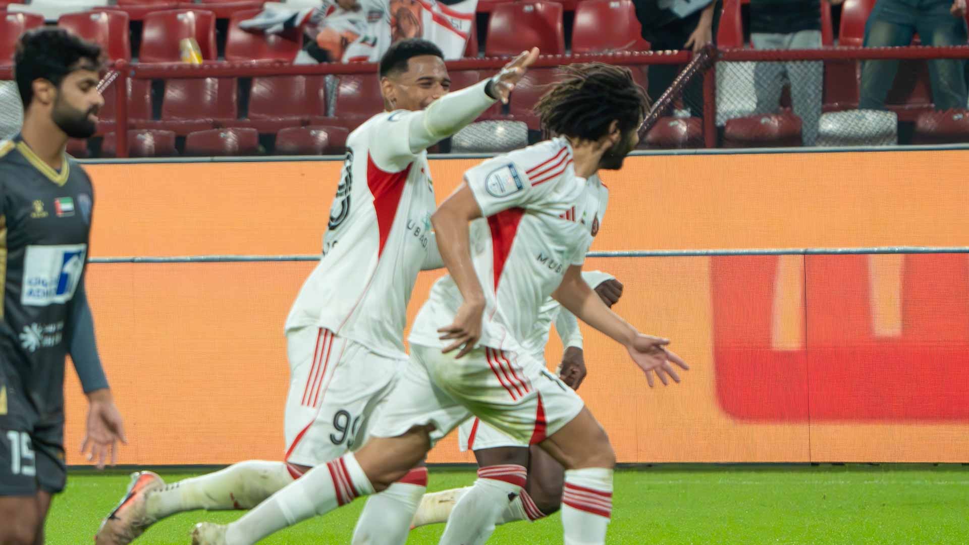 الجزيرة يفوز على الظفرة 4-2 في دوري أدنوك للمحترفين