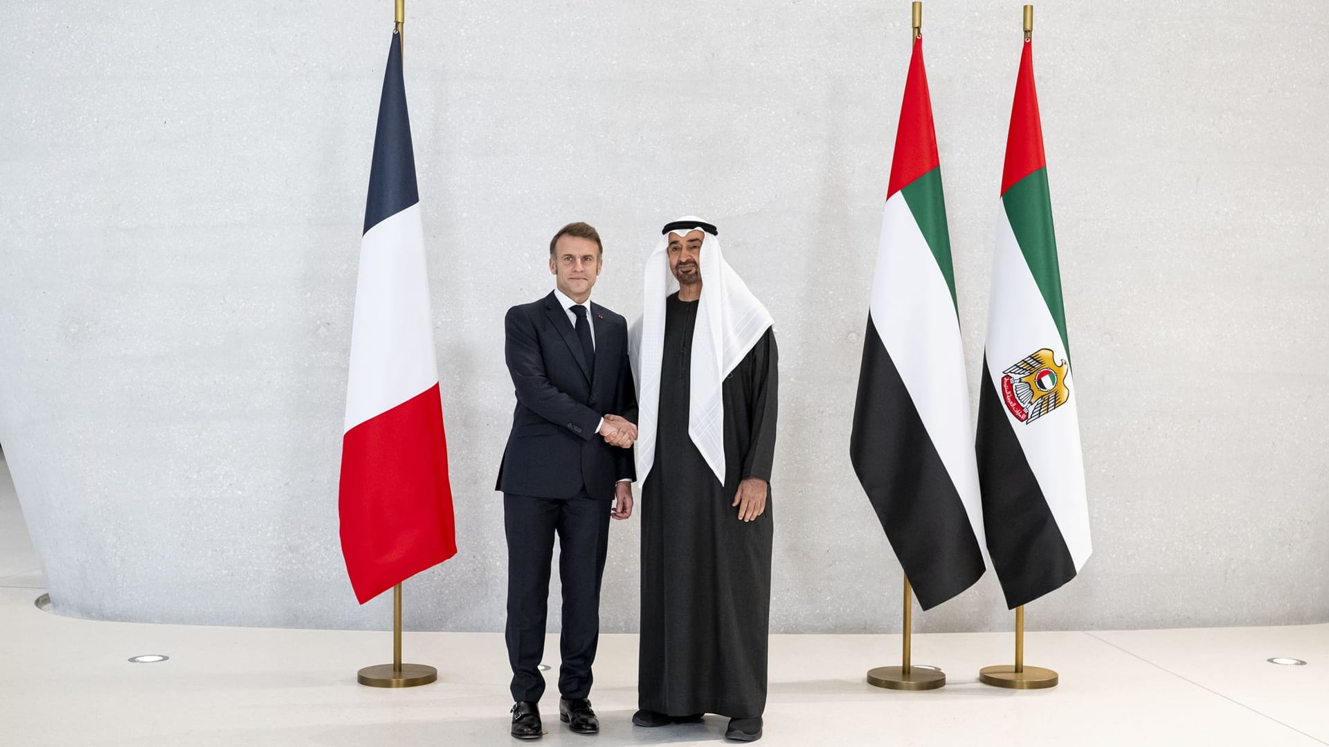 UAE and France leaders discuss boosting strategic ties 