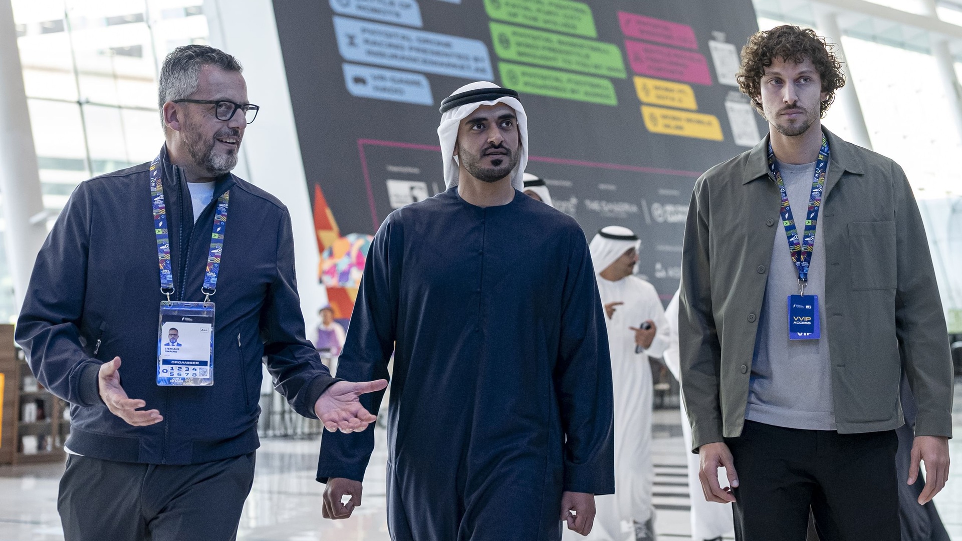 زايد بن محمد بن زايد يشهد منافسات "دورة ألعاب المستقبل 2025" 