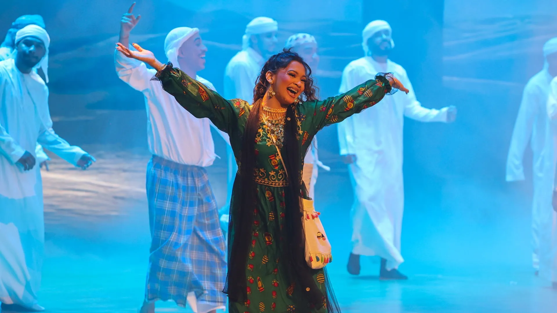 Children engage with ‘The Secret of the Blue Fareej’ 