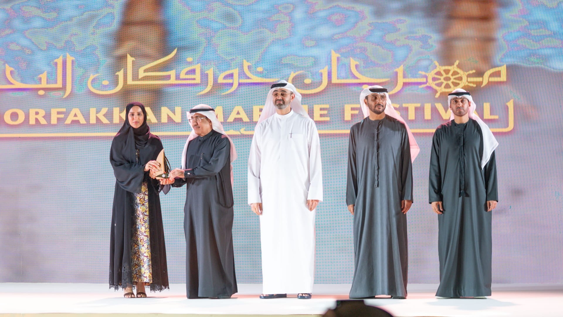 سعيد بن صقر يشهد انطلاق فعاليات مهرجان خورفكان البحري الثالث