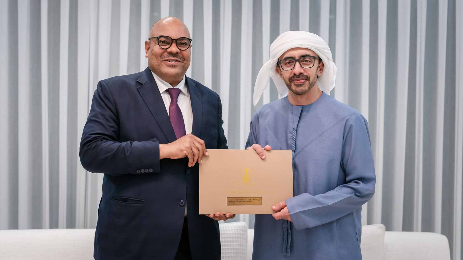 UAE President receives written message from President of Tanzania