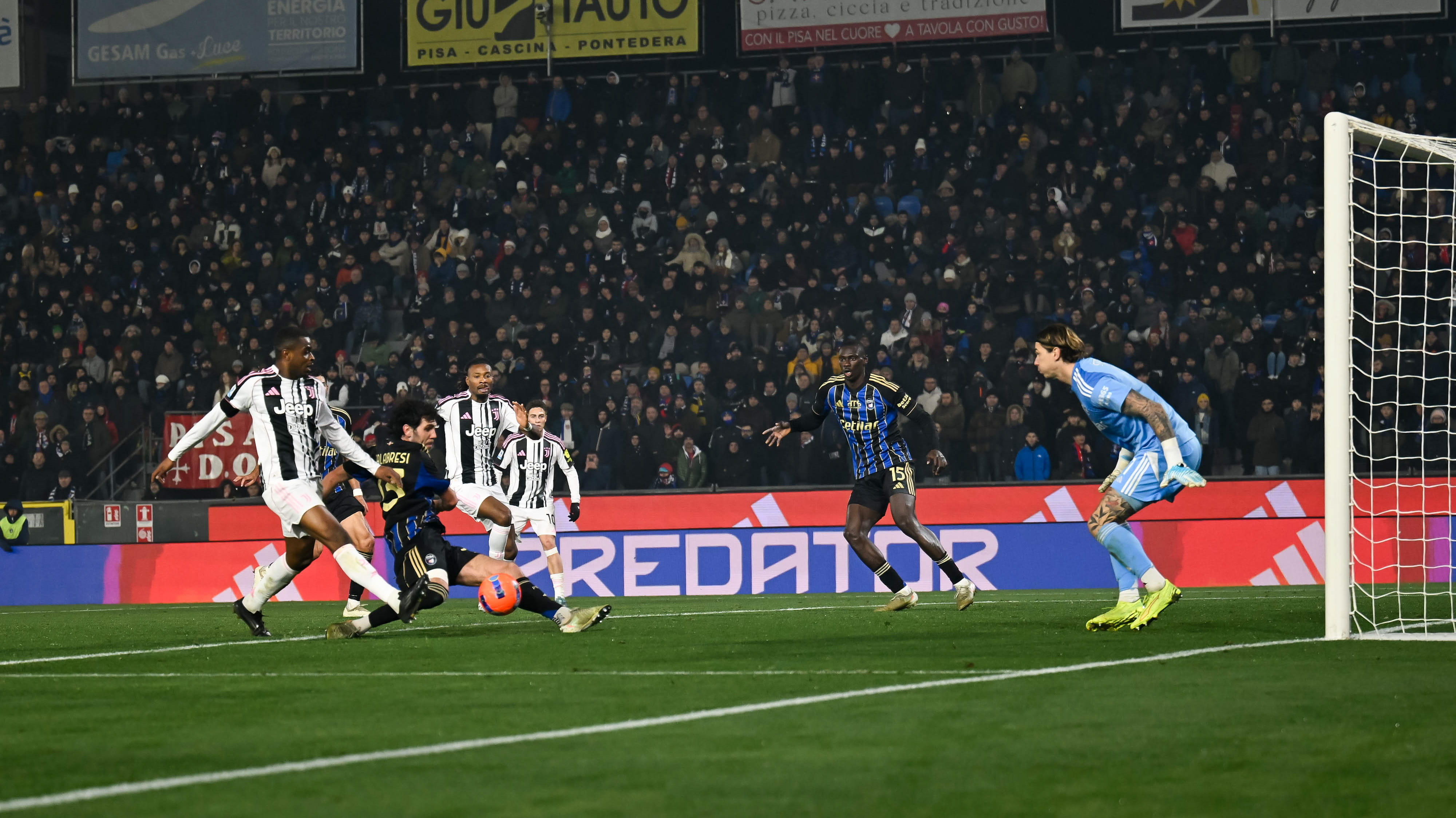 Juventus overcome Pisa to claim Serie A second place 