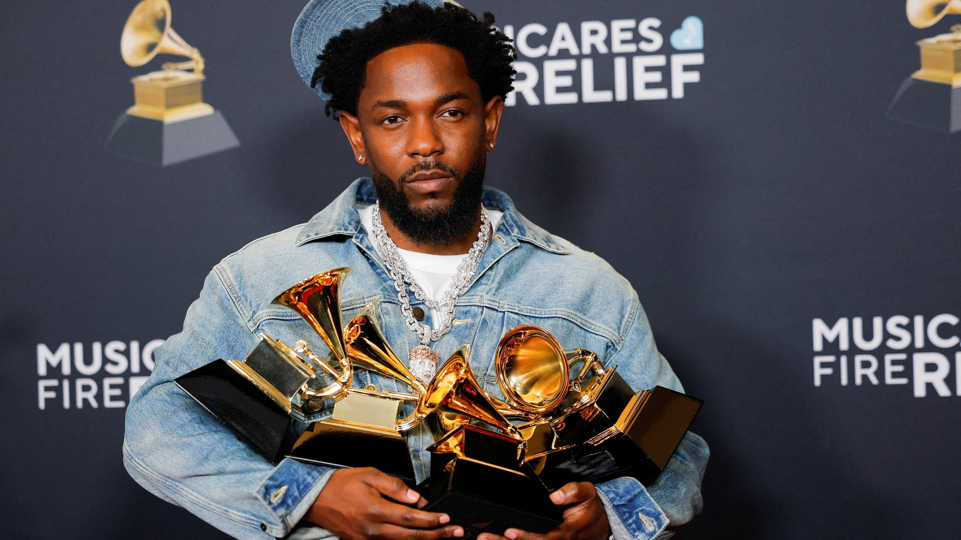 Beyonce finally wins top album at Grammys, as Lamar shines 