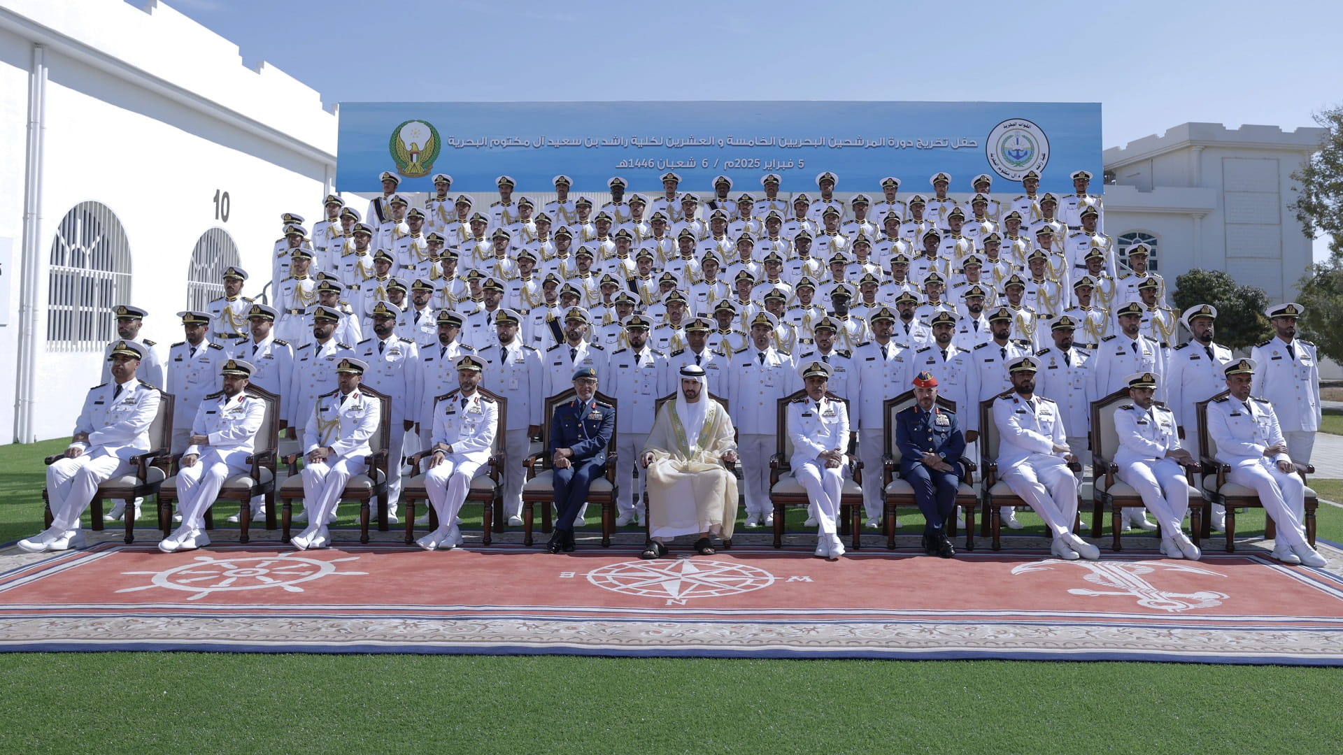 Hamdan bin Mohammed attends Rashid Naval College Graduation 