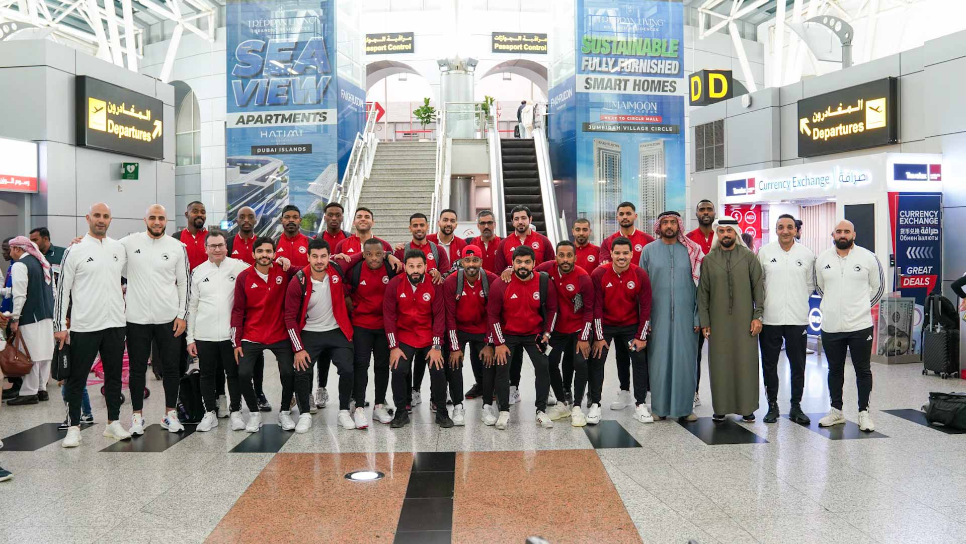Sharjah Handball Team departs to Al Manama 