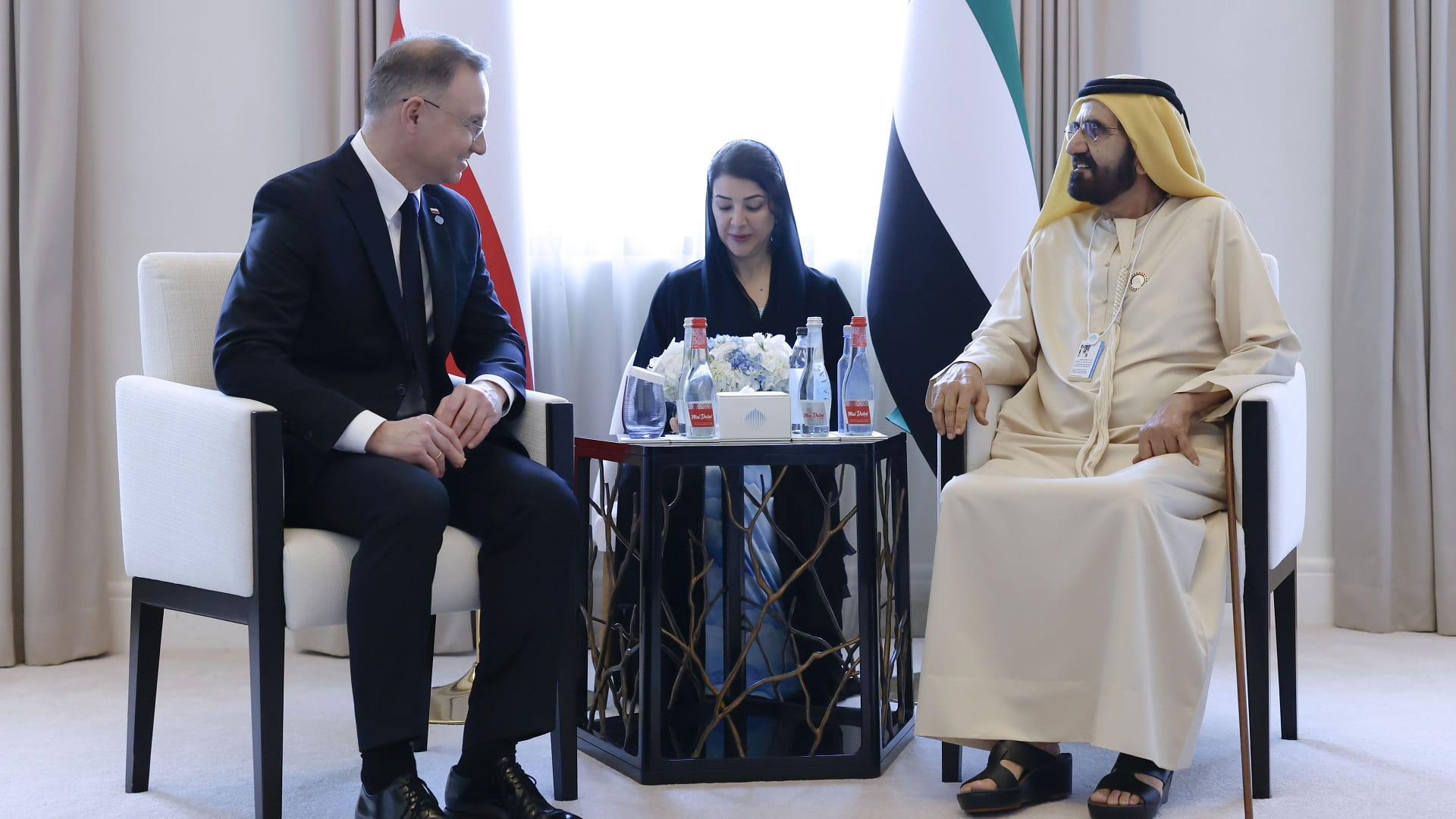 Mohammed bin Rashid meets with President of Poland at WGS 2025