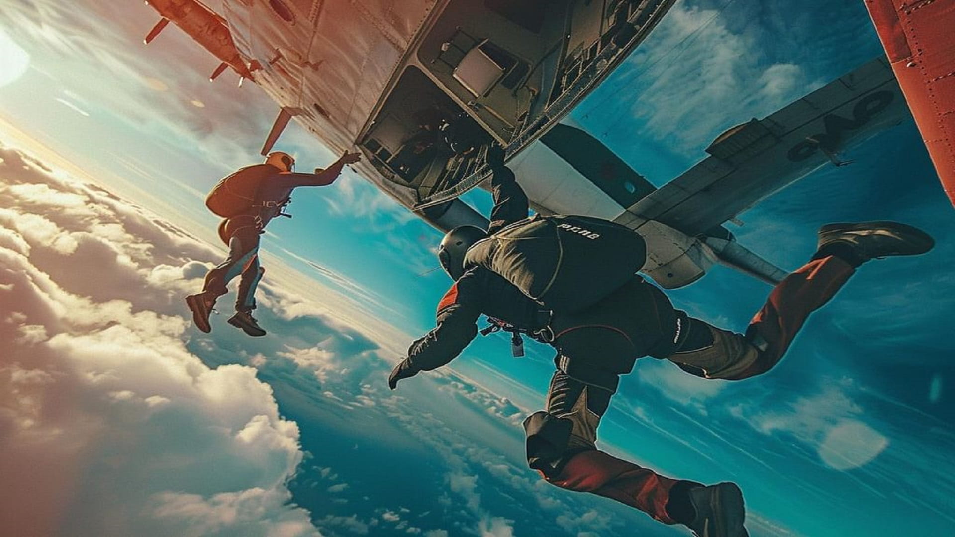 عرض جوي في سماء الفجيرة للإعلان عن الدوري العالمي للكاراتيه 