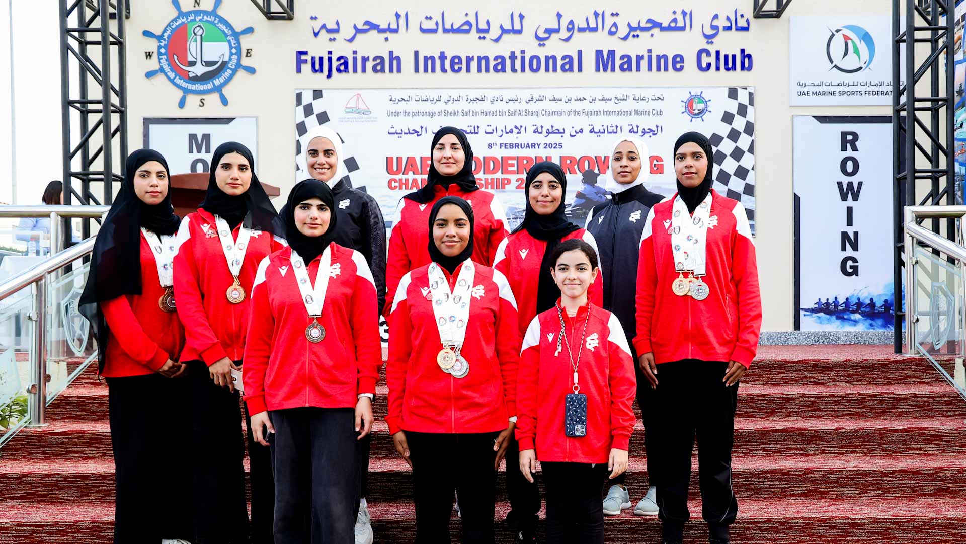 Sharjah Women's shine in the second round of UAE Rowing League 
