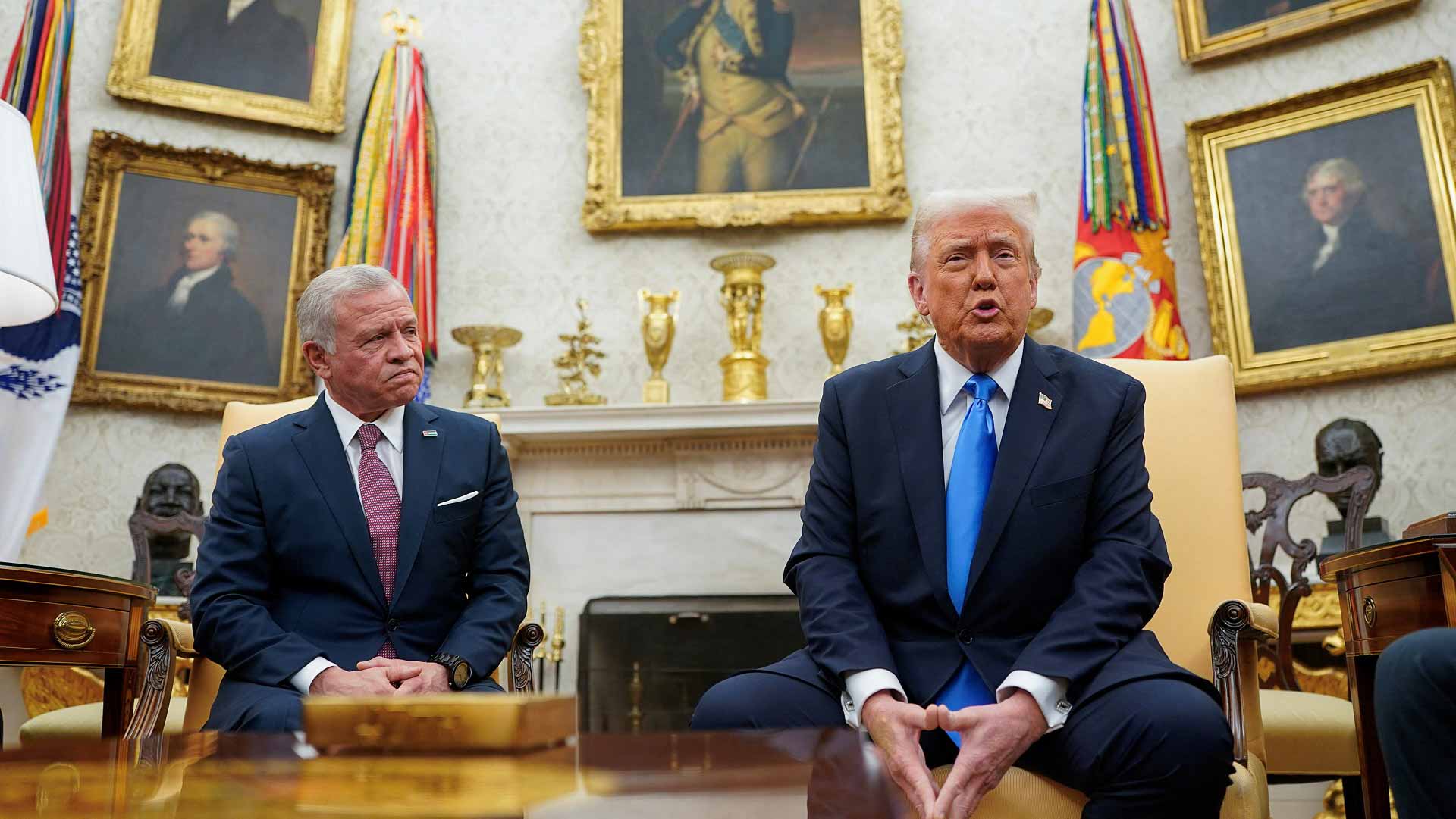 العاهل الأردني يجدد موقف بلاده الثابت ضد تهجير الفلسطينيين 