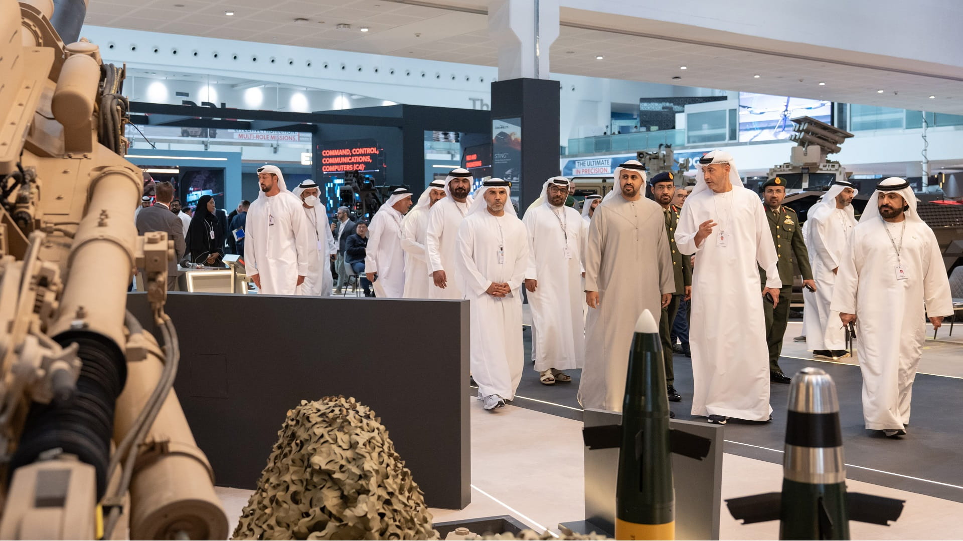 Theyab bin Mohamed bin Zayed visits IDEX 2025 