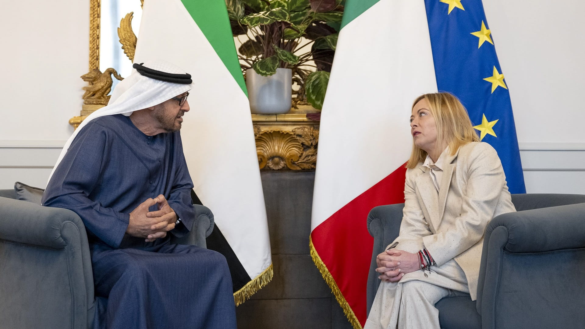 UAE President discusses enhancing cooperation with Italian PM