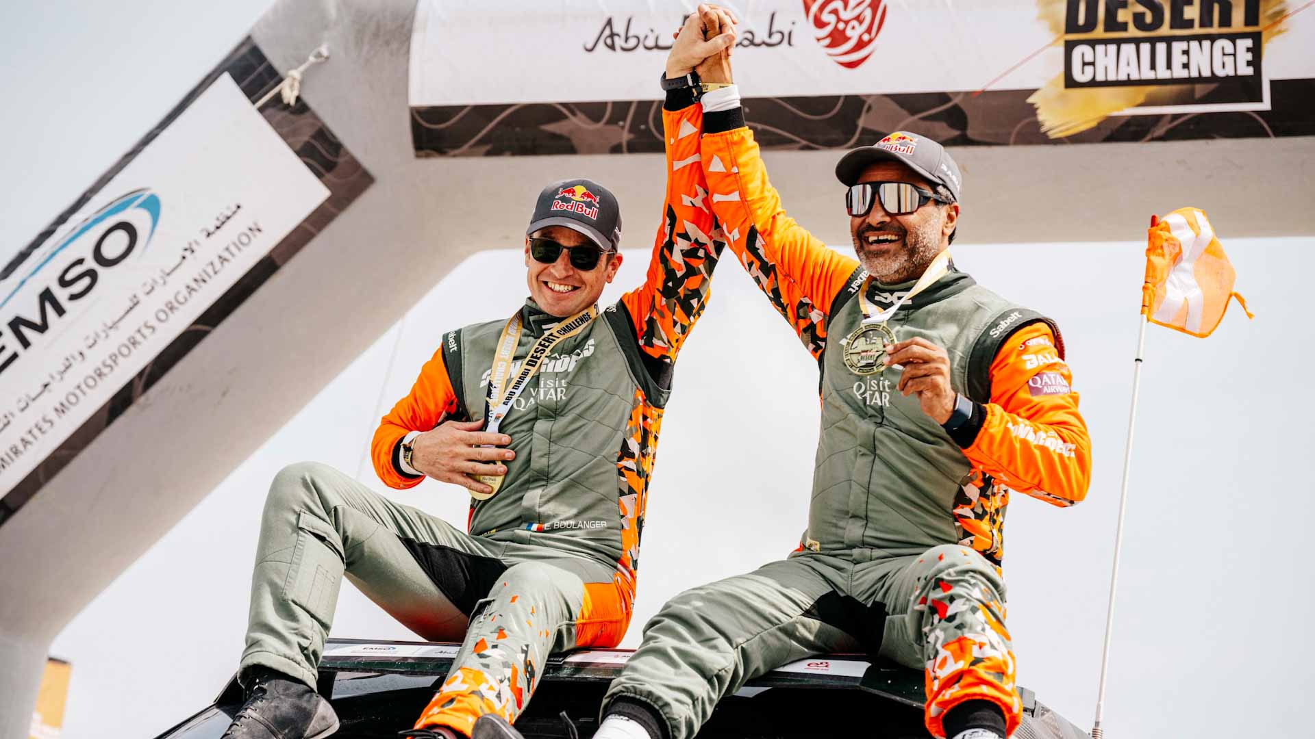 القطري ناصر العطية بطلاً لرالي أبوظبي الصحراوي للمرة الـ 5 بتاريخه 