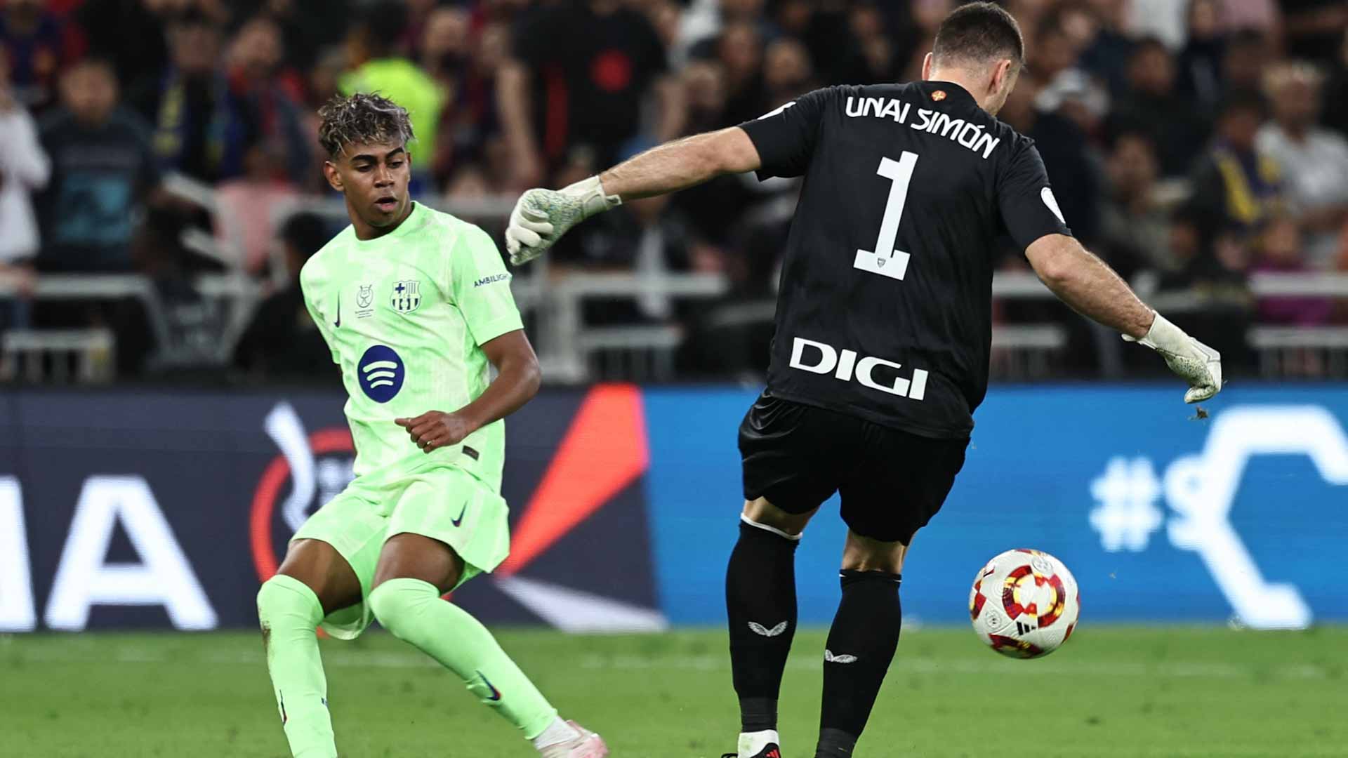 Barcelona defeat Bilbao without Olmo to reach Super Cup final 