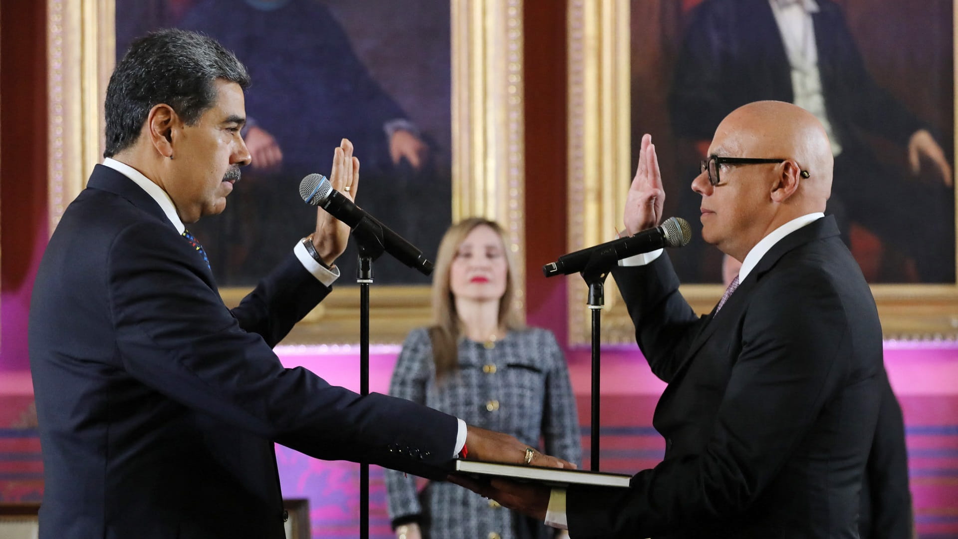 Venezuela's Maduro sworn in for 3rd term after contested election 