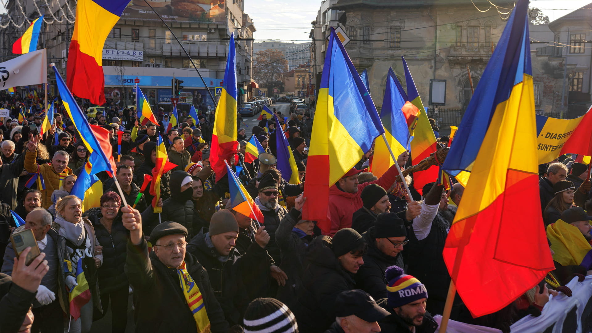 Romanian protesters demand presidential election go ahead 