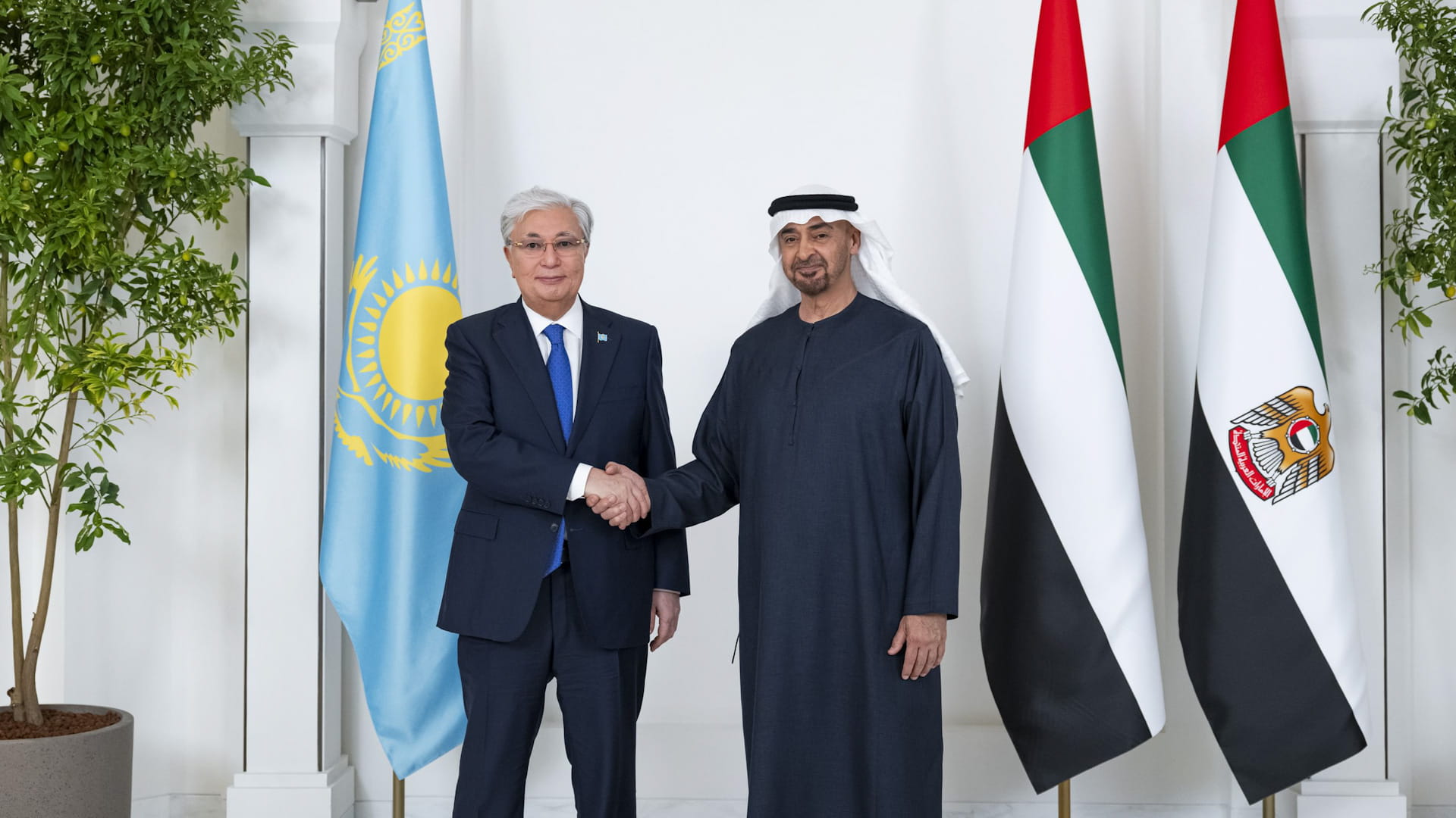 UAE, Kazakh President discuss bilateral relations