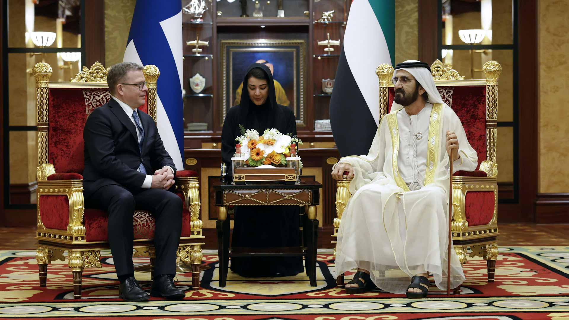 Mohammed bin Rashid meets with the Prime Minister of Finland 