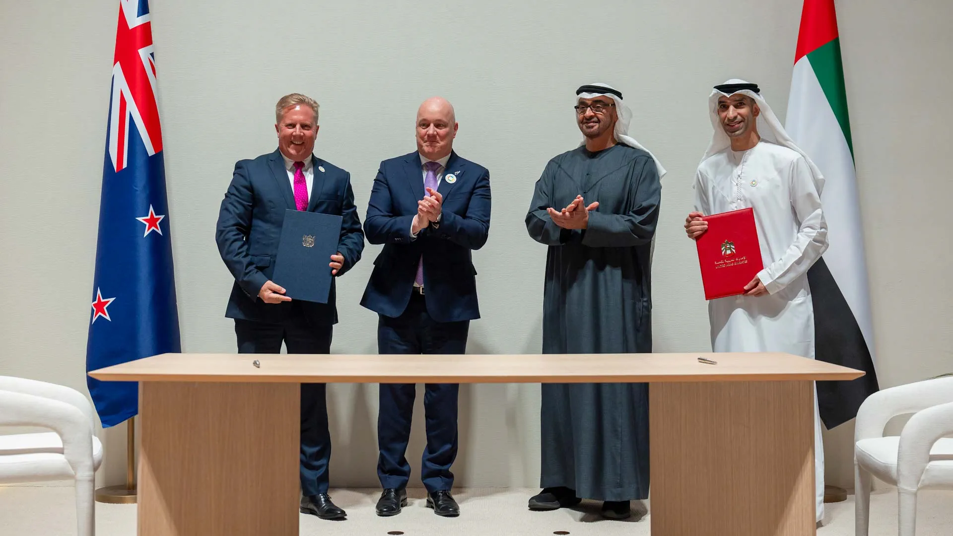 UAE President, New Zealand PM witness signing of agreement