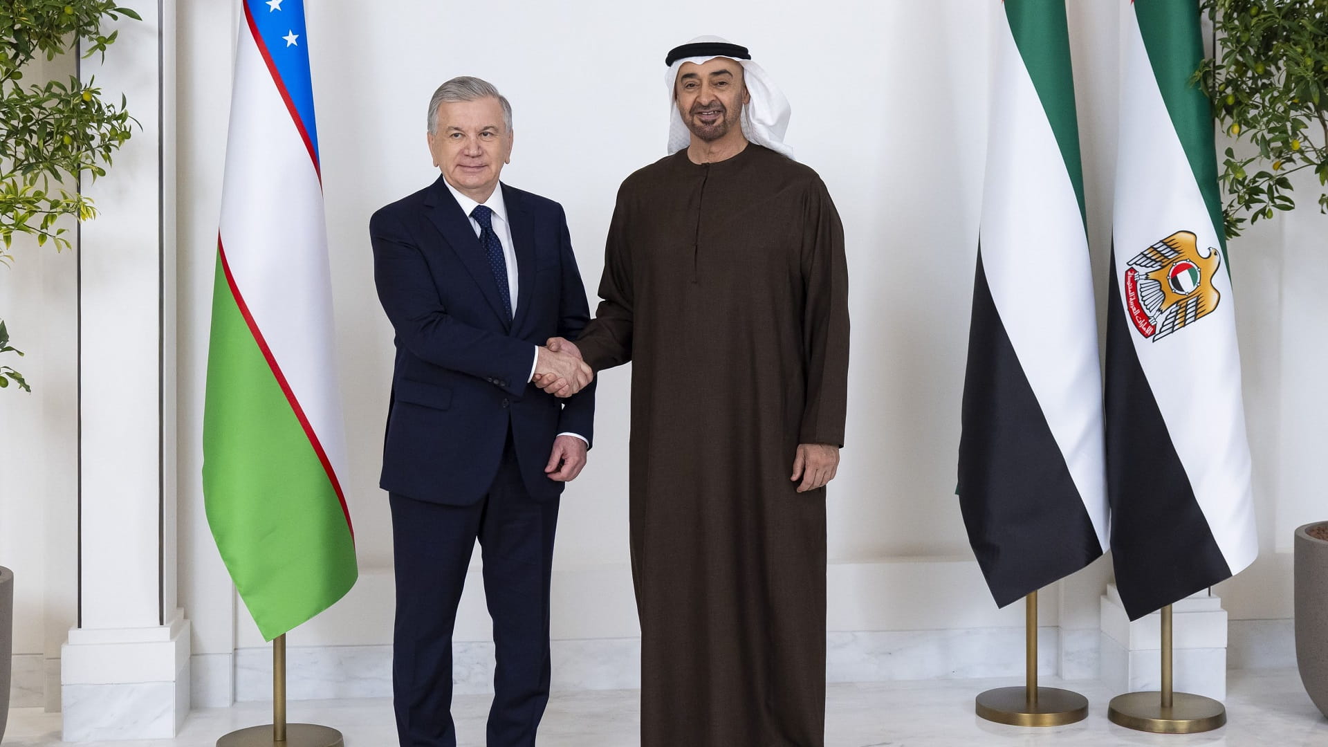 Presidents of UAE, Uzbekistan discuss bilateral relations