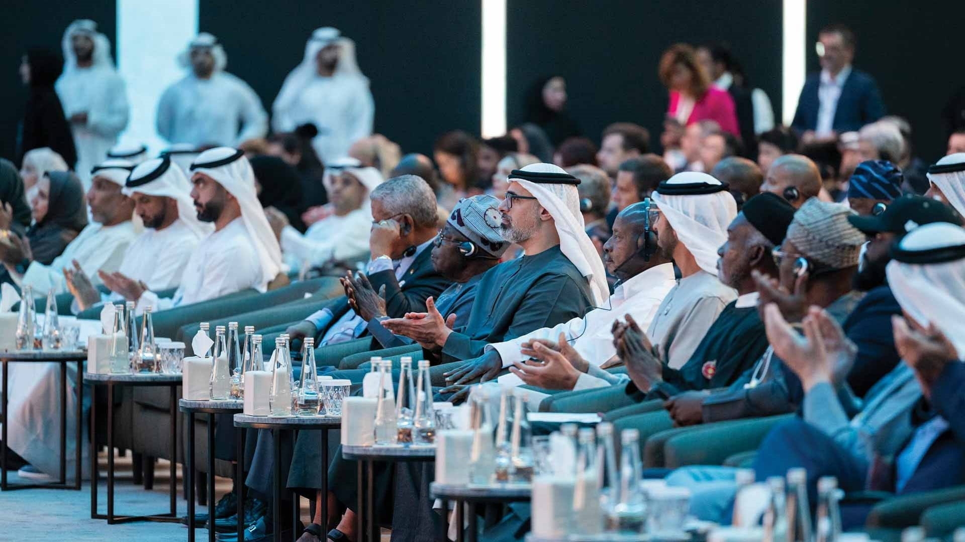 Khaled bin Mohamed attends dialogue sessions at ADSW Summit 2025 