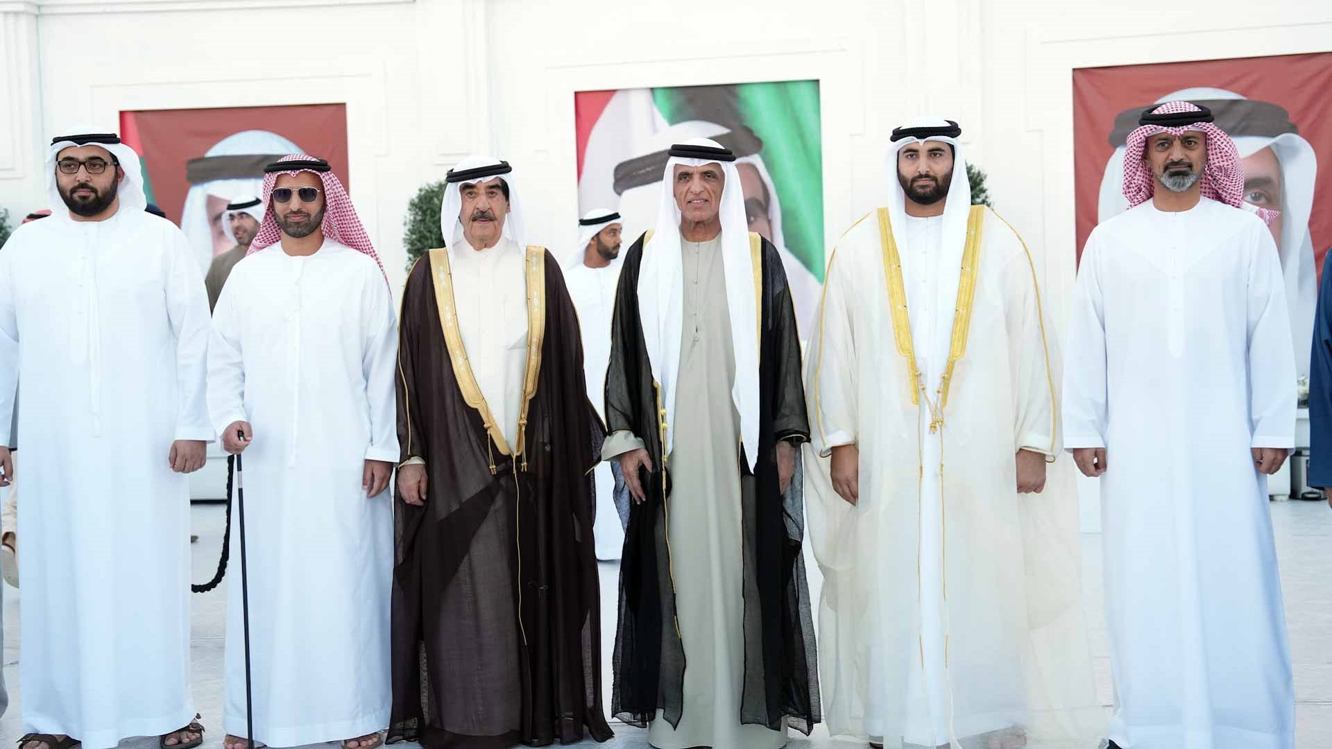 سعود بن صقر وسعود بن راشد يحضران أفراح القاسمي والغرير