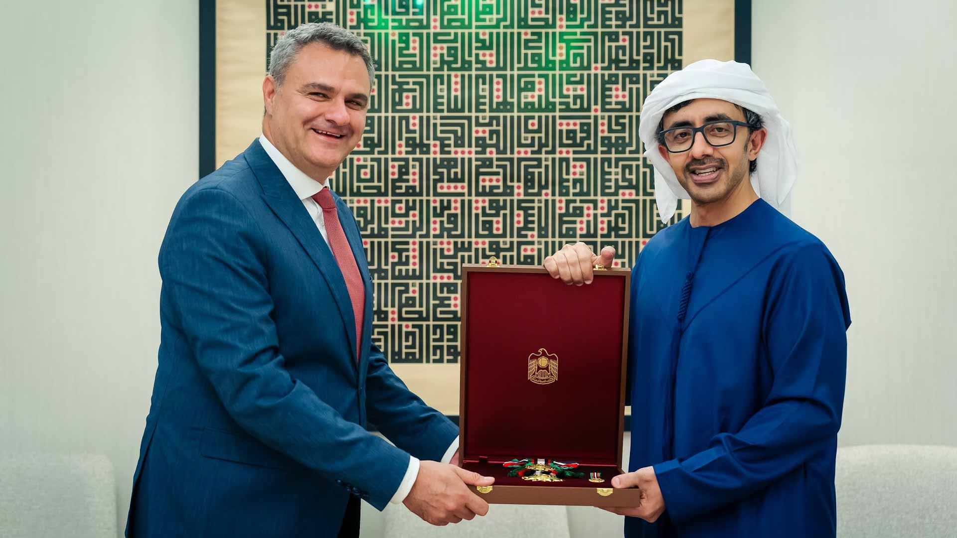 President confers First Class Order of Zayed II on Turkish Amb.