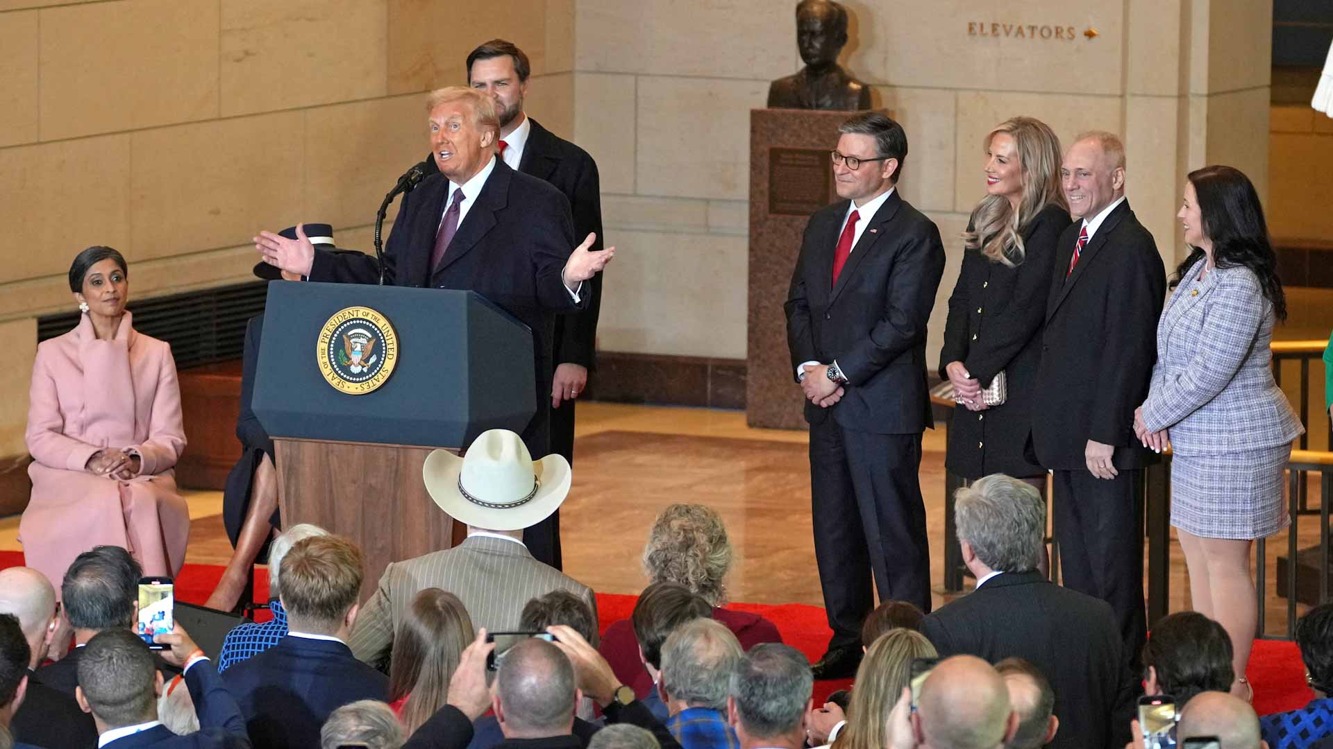 A new American era is ushered in by a familiar Trump 