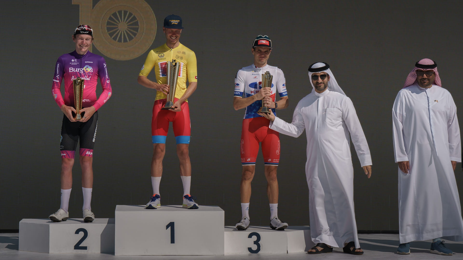 Sultan bin Ahmed honours 10th Sharjah Tour winners 