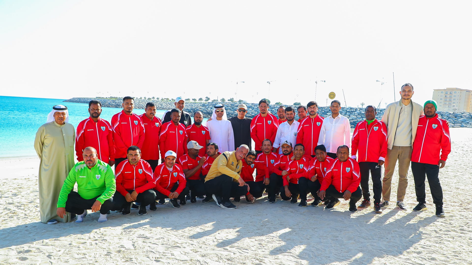 Dibba Al Hisn Club organises a group breakfast for workers  