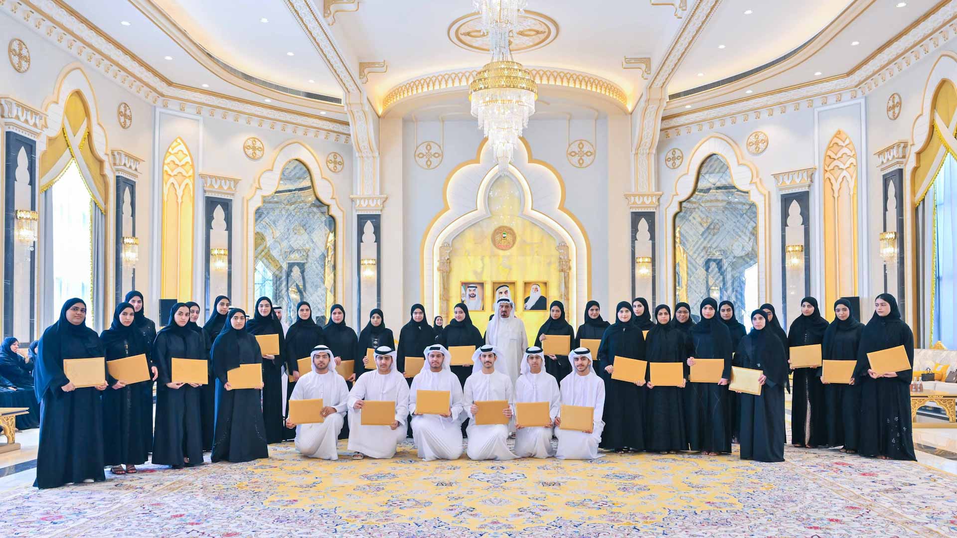Ajman Ruler, Crown Prince receive top high school graduates