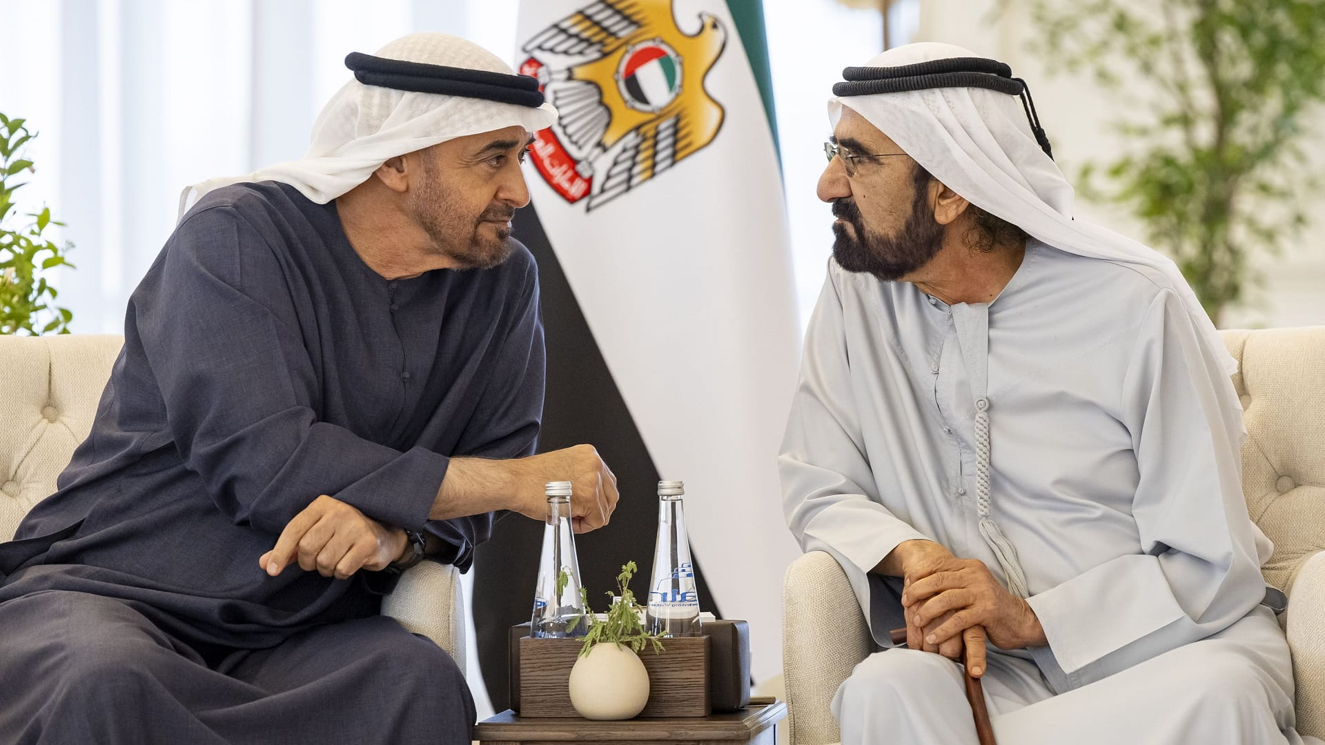 Image for the title: UAE President receives Mohammed bin Rashid 