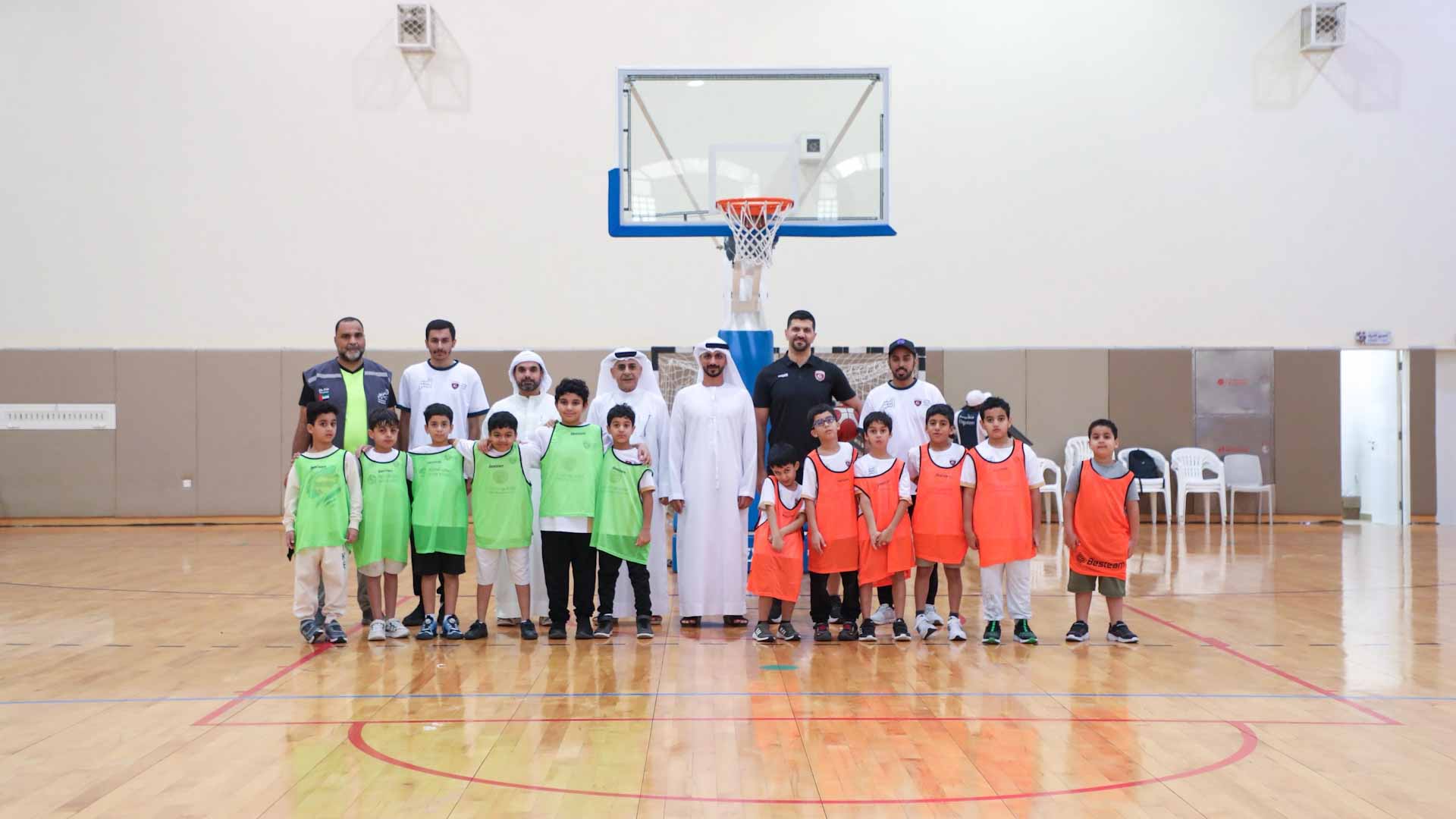 Al Fardan visits Al Hamriyah basketball talents 