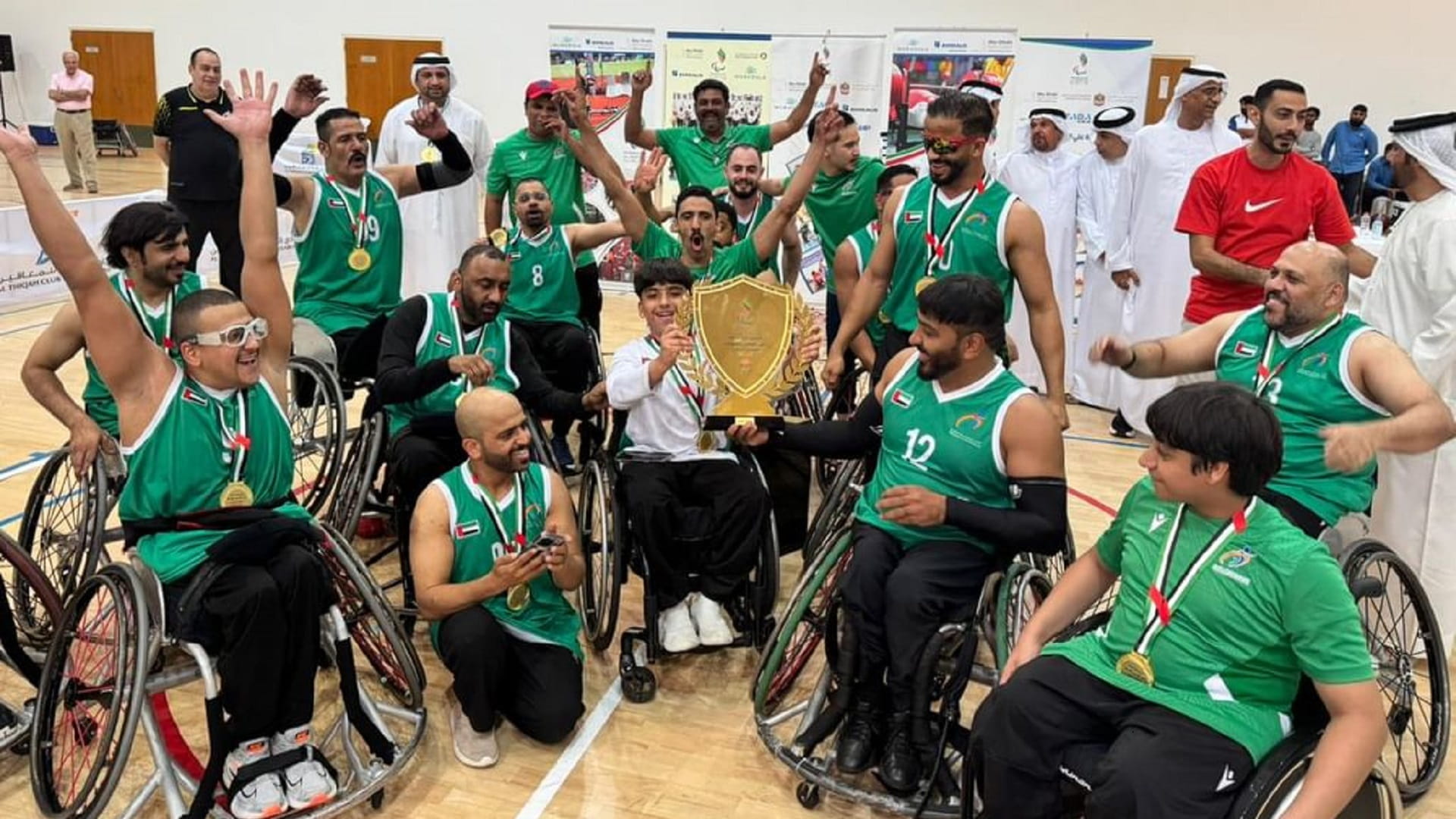 نادي خورفكان للمعاقين بطلاً لدوري كرة السلة على الكراسي المتحركة 