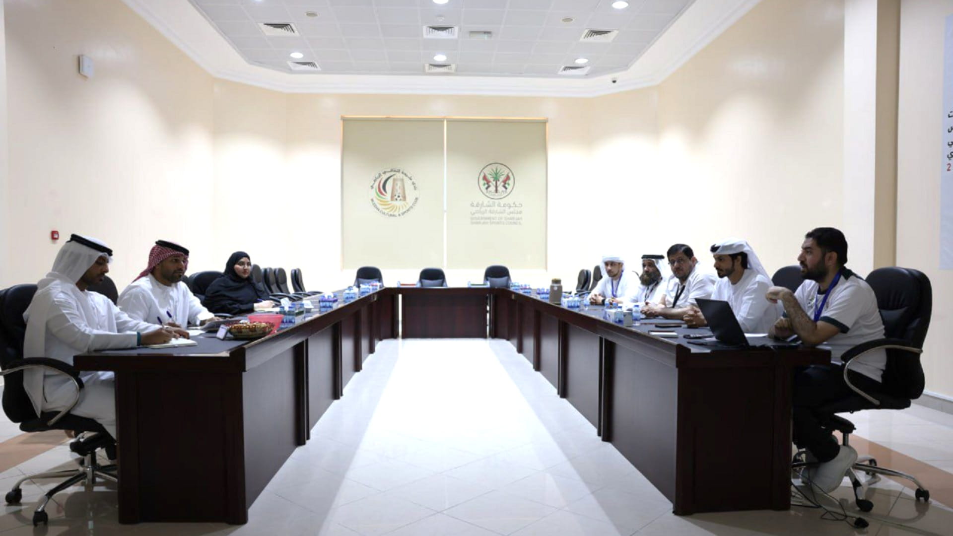 وفد مجلس الشارقة الرياضي يتفقد فعاليات "أنا المجتمع" في نادي مليحة  