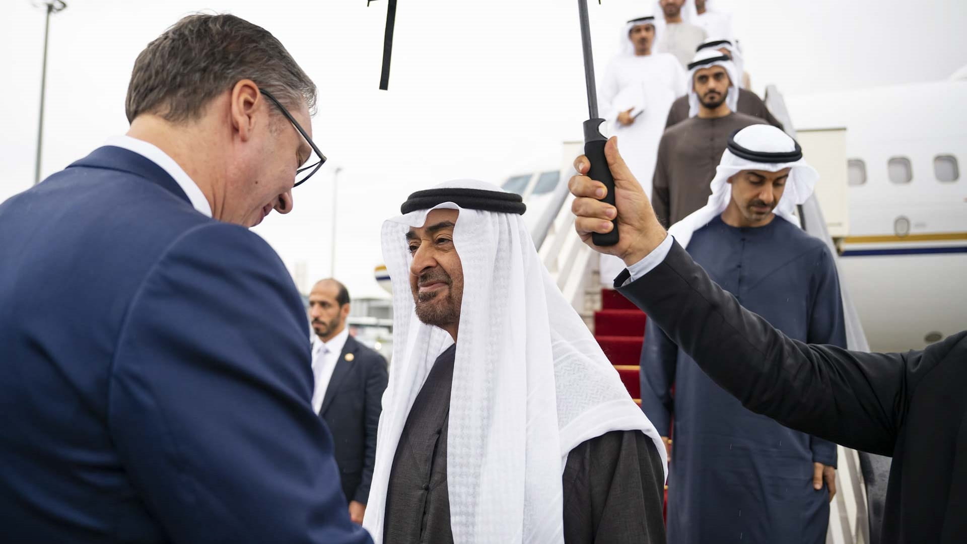 UAE President arrives in Serbia on working visit