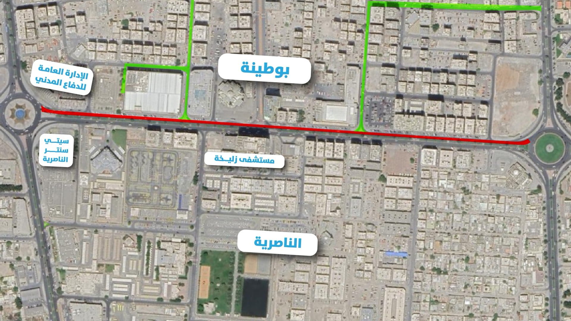 "طرق الشارقة" تغلق طريقاً بين منطقتي بوطينة والناصرية حتى 24 أغسطس