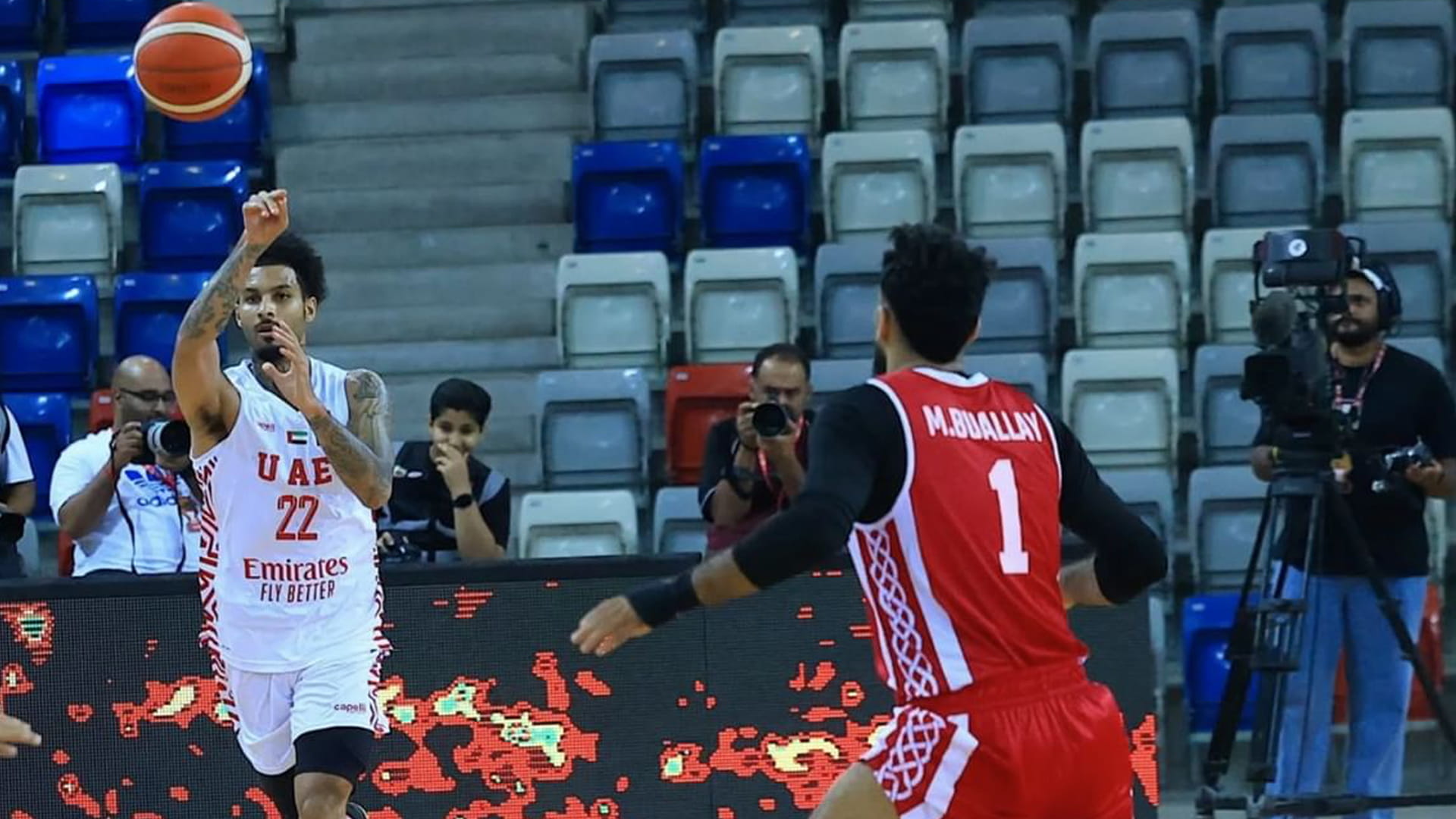 UAE National Basketball Team defeats Bahrain in Arab Championship 