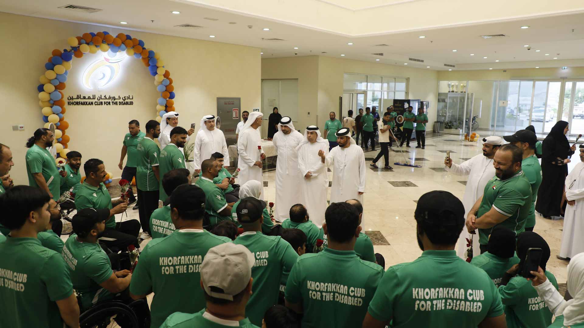 صورة بعنوان: "خورفكان للمعاقين" يكرم أبطاله بعد تحقيق 200 ميدالية في موسم استثنائي 